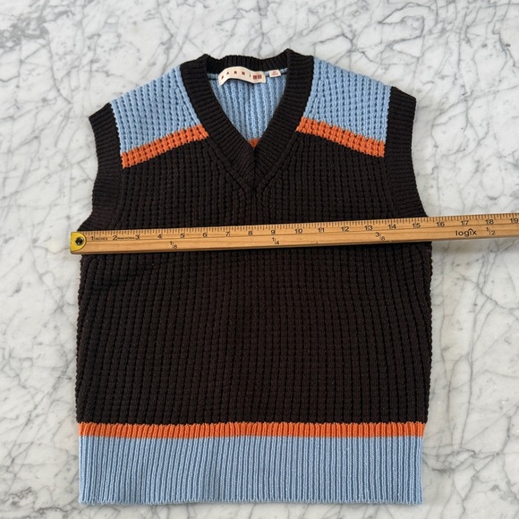 Marni Colorblock Knit Sweater Vest Sz XS Wool Blend - Picture 5 of 8